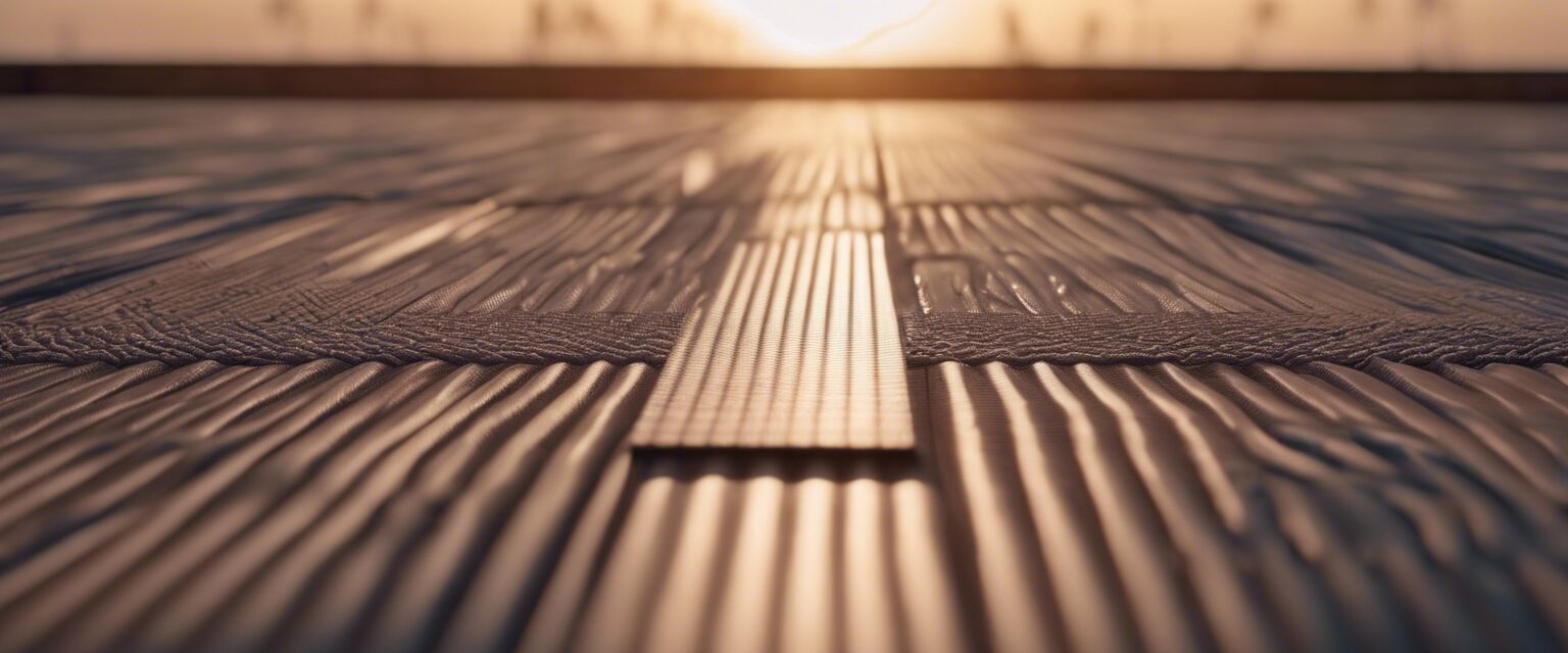 Yoga mat on a peaceful surface